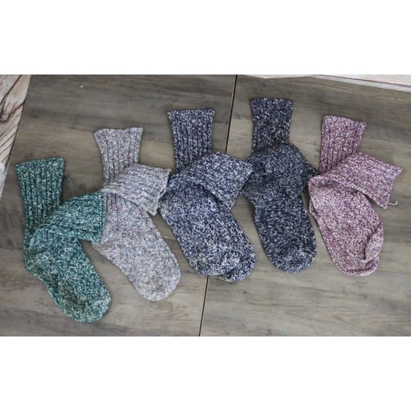VINTAGE Womens Size 7-9 Heavy Knit Socks Bundle Lot - Picture 1 of 7